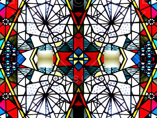 几何印花华亿平台图片