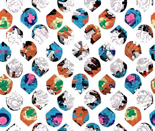 不规则原点印花华亿平台图片