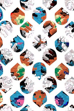 不规则原点印花华亿平台图片