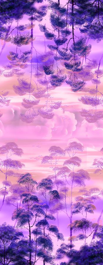 490919-时尚 肌理 树木 数码 丝巾