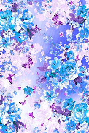 花卉印花华亿平台图片