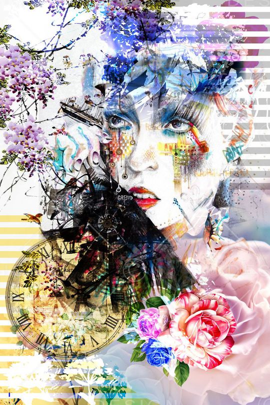 抽象印花华亿平台图片