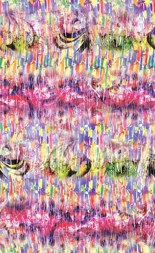 清新田园印花华亿平台图片