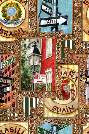 欧式印花华亿平台图片