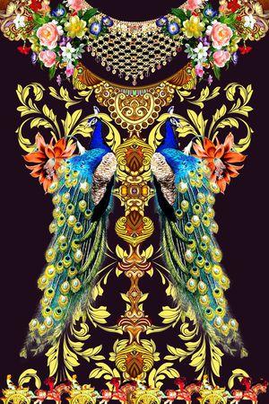 欧式印花华亿平台图片