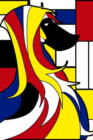 狗头形状印花华亿平台图片