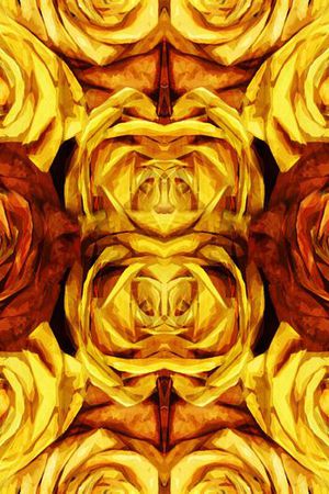 复古玫瑰花印花华亿平台图片