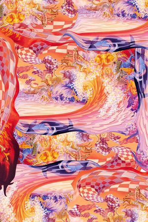 复古印花华亿平台图片