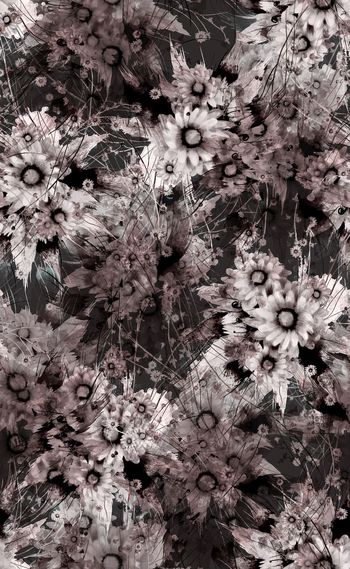 491232-欧美流行时尚泼墨花卉秋冬款女装 