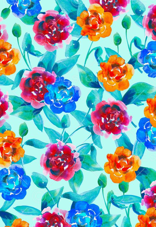 Floral印花华亿平台图片