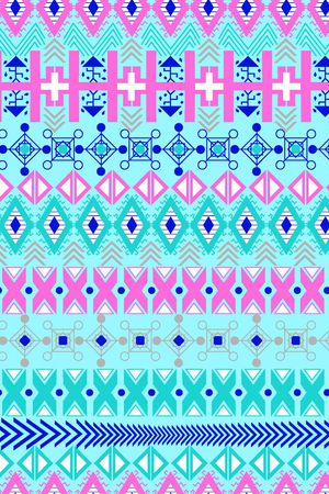 阿兹特克民族花印花华亿平台图片