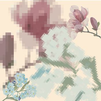 艺术花卉印花华亿平台图片