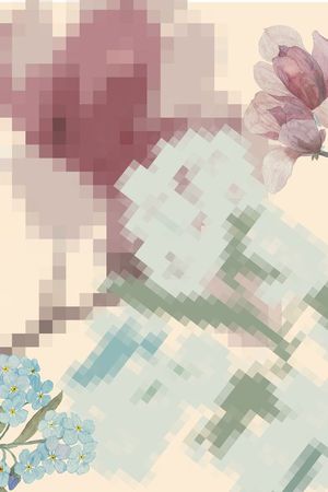 艺术花卉印花华亿平台图片