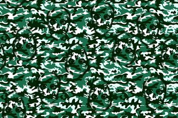 491391-时尚男装迷彩骷髅印花