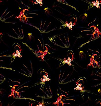 491535-时尚潮流前卫超酷炫光钢铁侠花卉