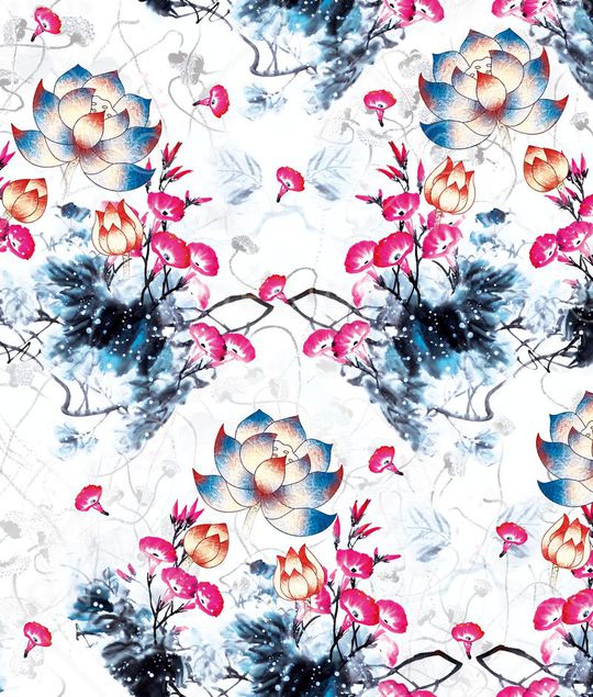 水彩印花华亿平台图片