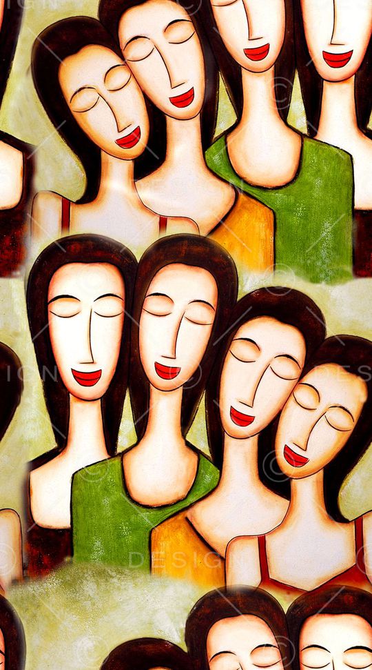 人物像印花华亿平台图片