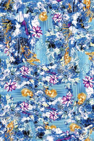 中国风印花华亿平台图片