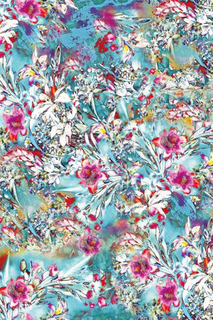 淡雅印花华亿平台图片