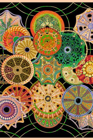 抽象几何印花华亿平台图片