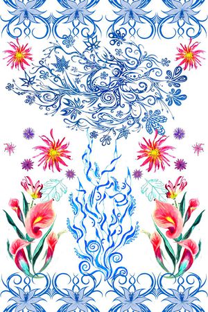 复古印花华亿平台图片