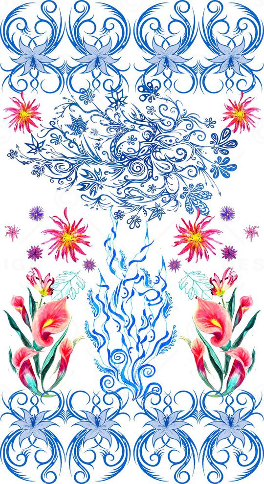 复古印花华亿平台图片