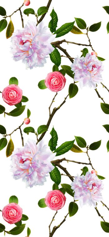 491793-流行时尚滕花花卉印花