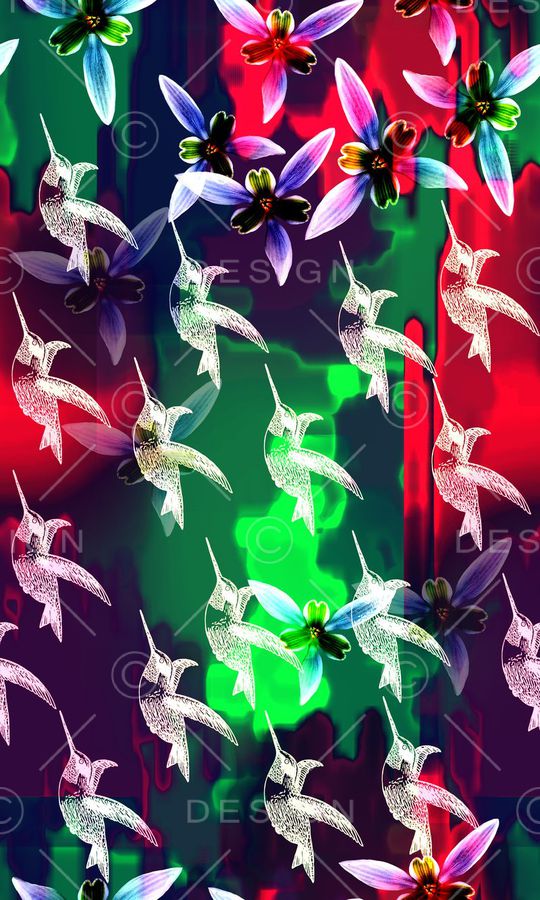 彩色色块印花华亿平台图片