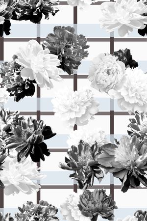 黑白印花华亿平台图片