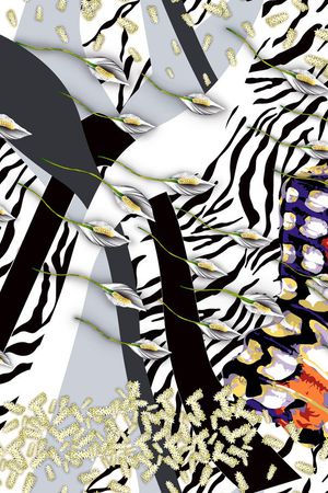 几何印花华亿平台图片