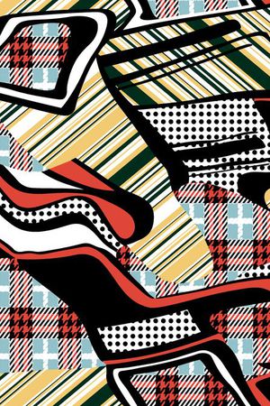 几何印花华亿平台图片