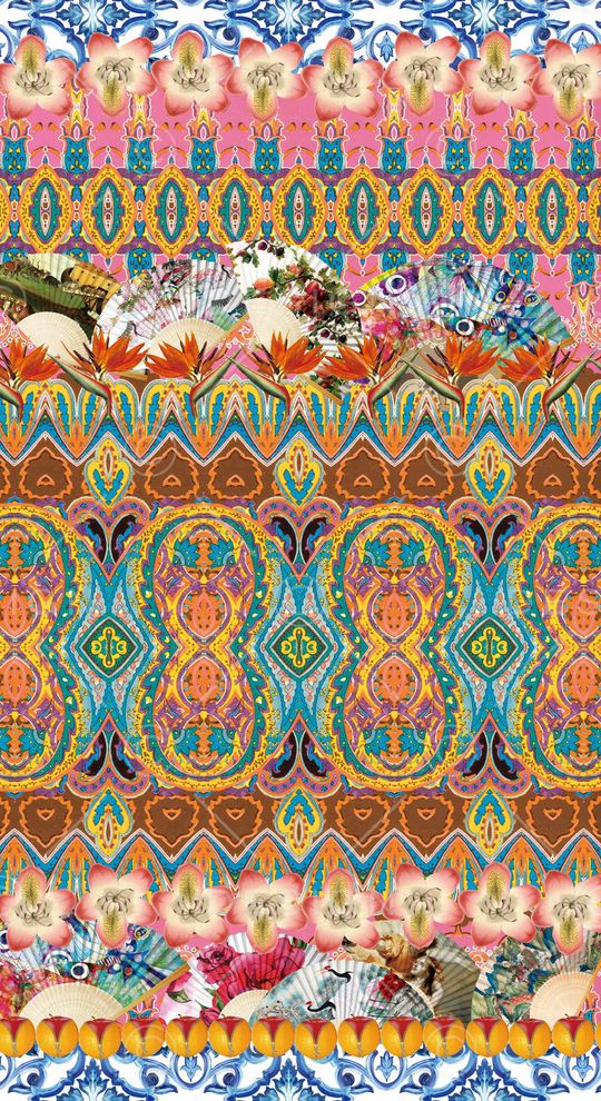 中国风印花华亿平台图片