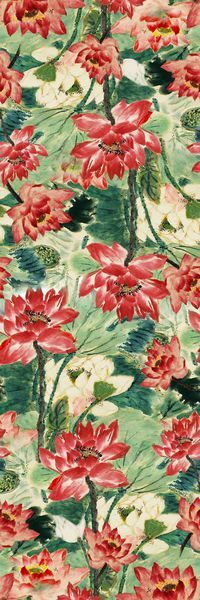 荷花印花华亿平台图片