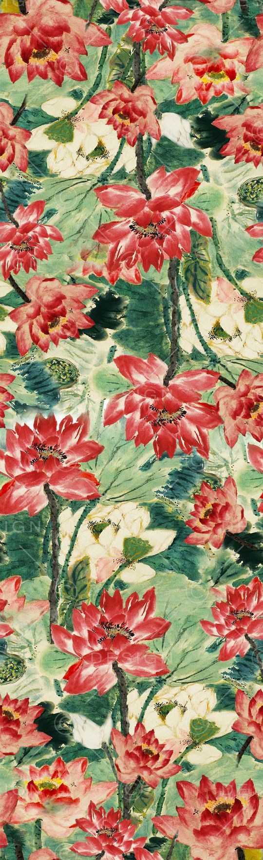 荷花印花华亿平台图片