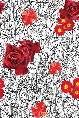 抽象印花华亿平台图片