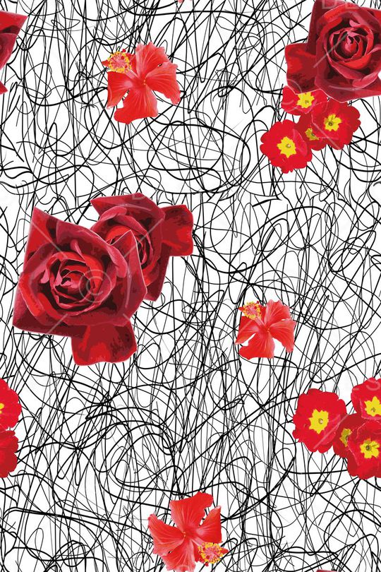 抽象印花华亿平台图片