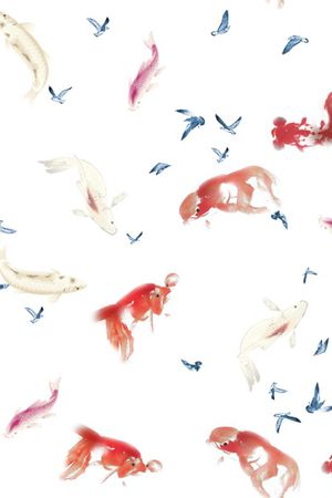 金鱼印花华亿平台图片