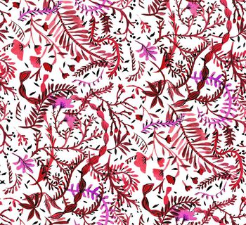 492272-手绘 小叶子 碎花 衬衫 夹克 花