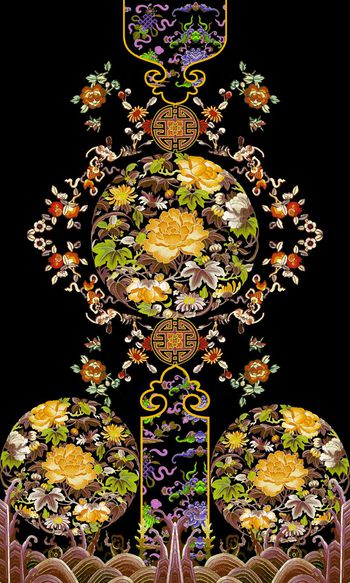 492290-《昨日重现》定位中国民族风刺绣吉祥