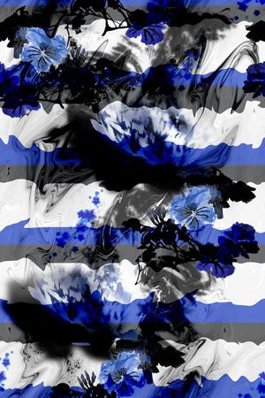 手绘花卉印花华亿平台图片