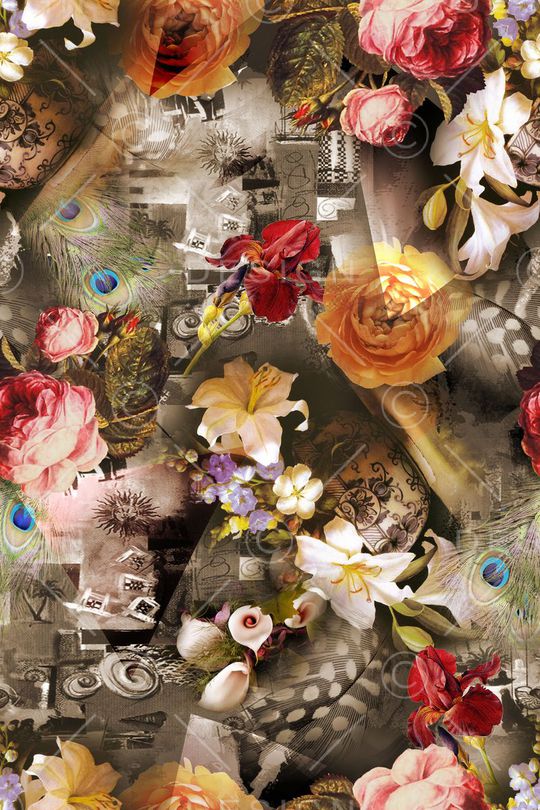 优雅 时尚印花华亿平台图片