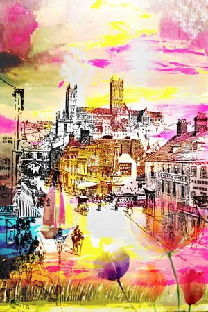 抽象印花华亿平台图片