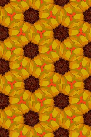 六边形菊花印花华亿平台图片