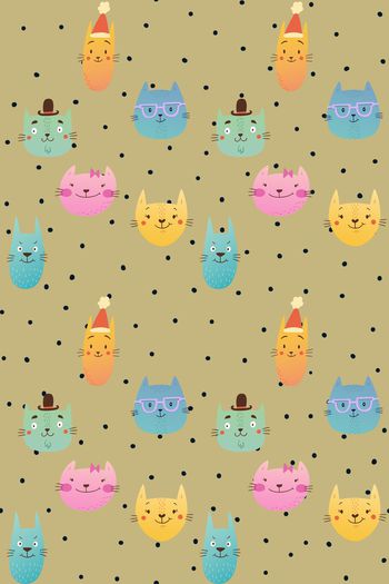 492536-卡通小动物头像波点童装华亿平台