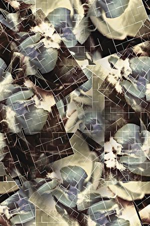 字母方格印花华亿平台图片