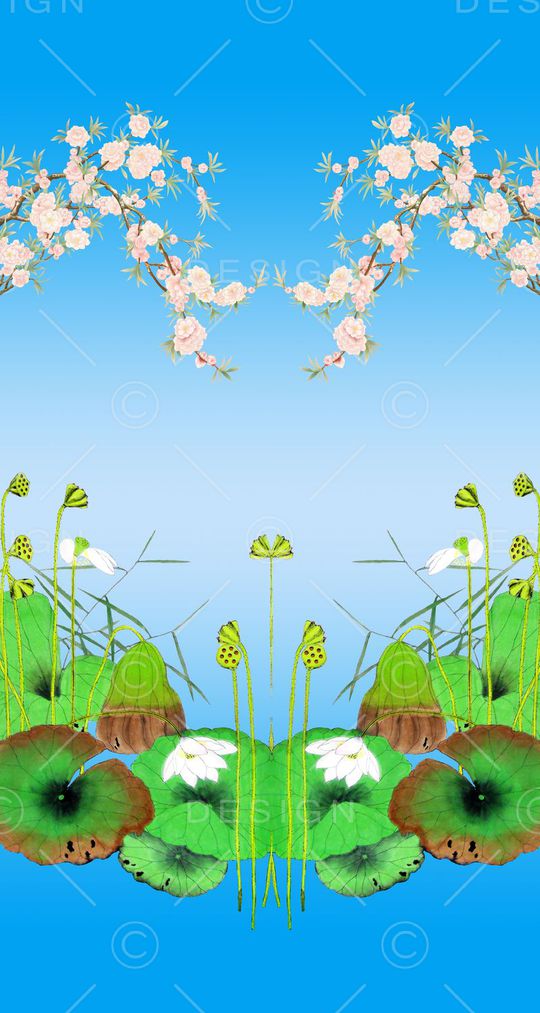 中国风印花华亿平台图片