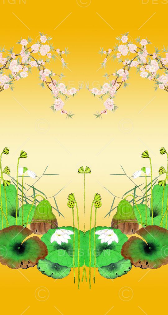 中国风印花华亿平台图片