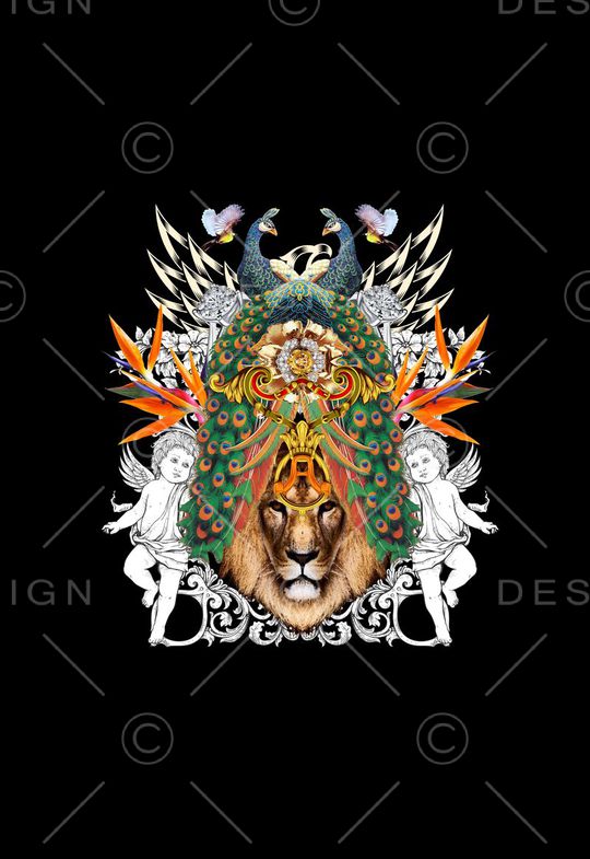 潮流时尚印花华亿平台图片