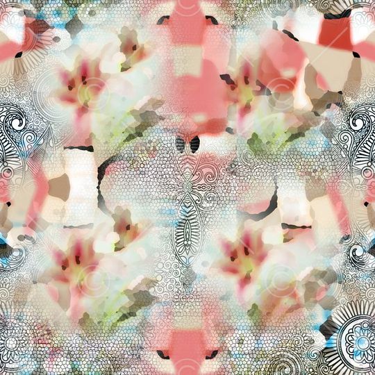 佩兹利印花华亿平台图片