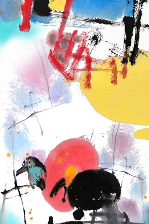 抽象印花华亿平台图片